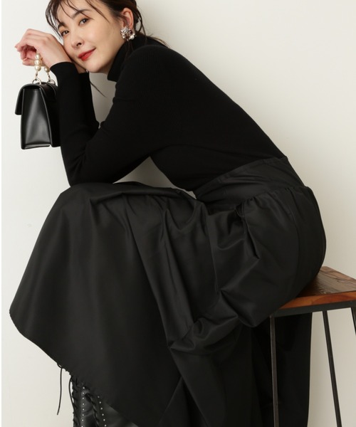 JILL STUART(ジルスチュアート)の「◆《Endy ROBE》ナティワンピース(ワンピース・レディース・パープル/ブラック・0/2)」の2枚目の写真