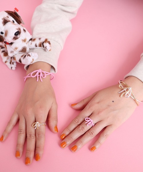 didizizi(ディディジジ)の「リボン リング(リング・レディース・ピンク/その他・FREE)」の4枚目の写真