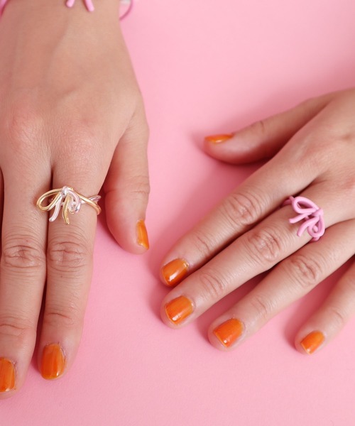 didizizi(ディディジジ)の「リボン リング(リング・レディース・ピンク/その他・FREE)」の3枚目の写真