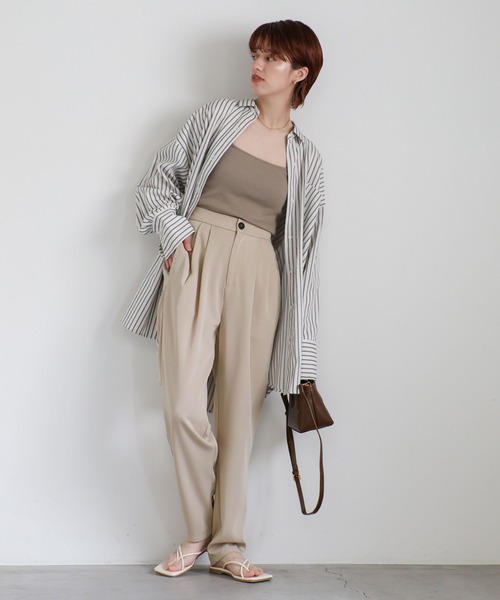 超まとめ売り！セレクトも可 セール】シンプルデザインテーパードパンツ（スラックス