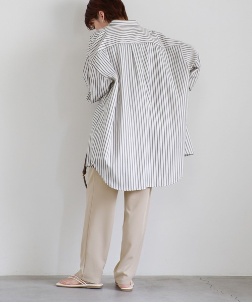 select MOCA(セレクトモカ)の「シンプルデザインテーパードパンツ(スラックス・レディース・ネイビー/イエロー/アイボリー/ブルーグリーン/ベージュ・FREE)」の21枚目の写真