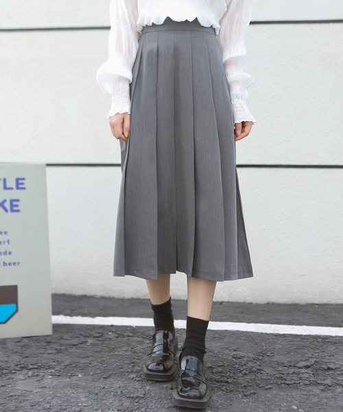 MAISON DE THERESE（メゾン ド テレーズ）の「プリーツスカート（スカート・レディース・グレー/ブラック/ブラック系/グレー系・M/L/S）」の4枚目の写真