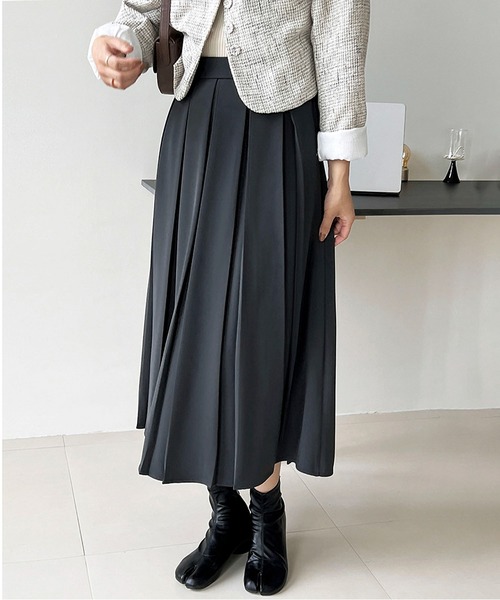 MAISON DE THERESE（メゾン ド テレーズ）の「プリーツスカート（スカート・レディース・グレー/ブラック/ブラック系/グレー系・M/L/S）」の9枚目の写真