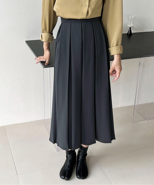 MAISON DE THERESE（メゾン ド テレーズ）の「プリーツスカート（スカート・レディース・グレー/ブラック/ブラック系/グレー系・M/L/S）」の13枚目の写真