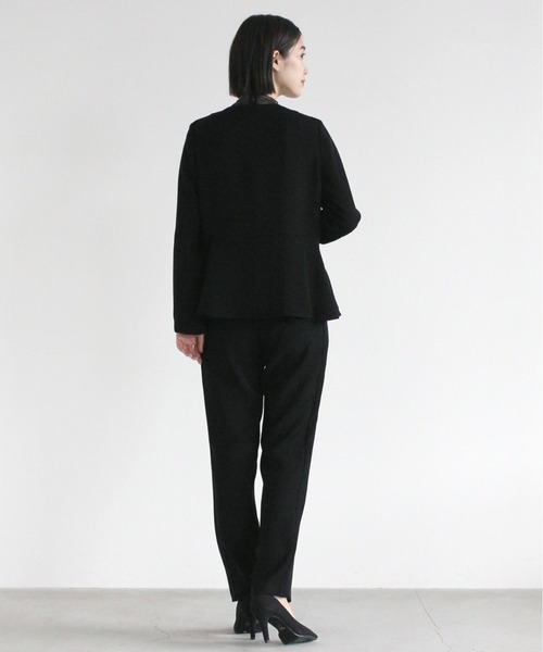 kaene（カエン）の「切り替えストレッチパンツ［ブラックフォーマル・セットアップ対応］（スラックス・レディース・ブラック・40/38/36/34）」の9枚目の写真