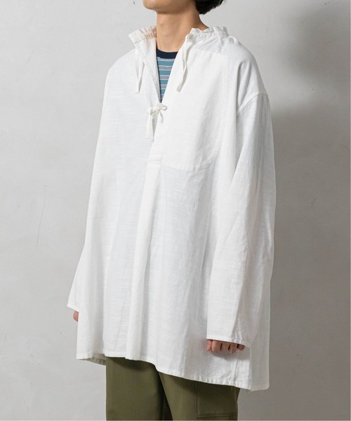 ARMY TWILL(アーミーツイル)の「【ARMY TWILL/アーミーツイル】別注 スモックシャツ(シャツ/ブラウス・メンズ・ホワイト/ブラック・MEDIUM/LARGE)」の9枚目の写真