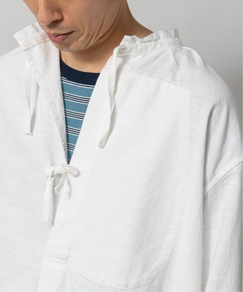 ARMY TWILL(アーミーツイル)の「【ARMY TWILL/アーミーツイル】別注 スモックシャツ(シャツ/ブラウス・メンズ・ホワイト/ブラック・MEDIUM/LARGE)」の22枚目の写真