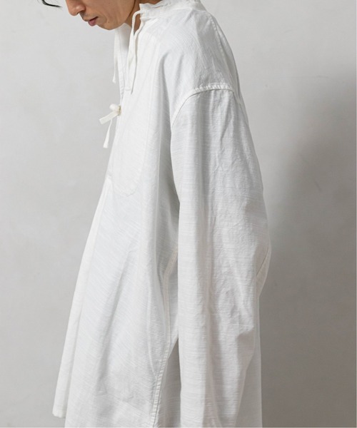 ARMY TWILL(アーミーツイル)の「【ARMY TWILL/アーミーツイル】別注 スモックシャツ(シャツ/ブラウス・メンズ・ホワイト/ブラック・MEDIUM/LARGE)」の6枚目の写真