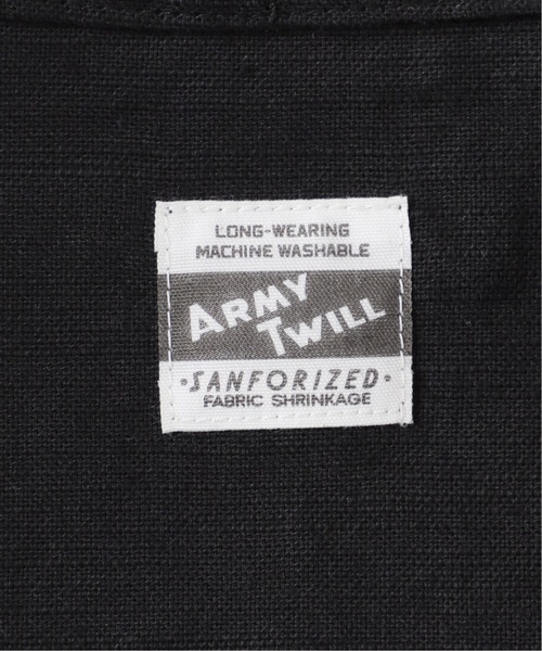 ARMY TWILL(アーミーツイル)の「【ARMY TWILL/アーミーツイル】別注 スモックシャツ(シャツ/ブラウス・メンズ・ホワイト/ブラック・MEDIUM/LARGE)」の8枚目の写真