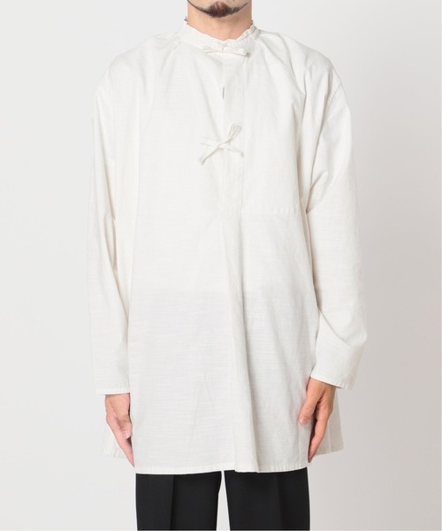 ARMY TWILL(アーミーツイル)の「【ARMY TWILL/アーミーツイル】別注 スモックシャツ(シャツ/ブラウス・メンズ・ホワイト/ブラック・MEDIUM/LARGE)」の5枚目の写真