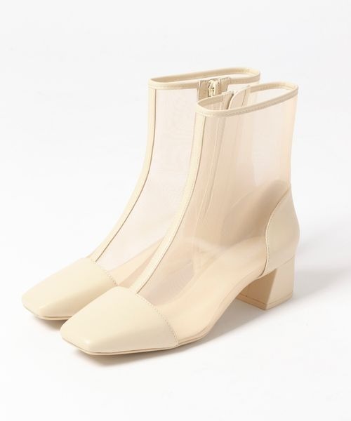 LOWRYS FARM(ローリーズファーム)の「シアーブーツ 260864(パンプス・レディース・アイボリー/ブラック・MEDIUM/LARGE)」の3枚目の写真