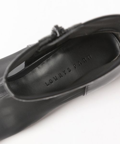 LOWRYS FARM(ローリーズファーム)の「シアーブーツ 260864(パンプス・レディース・アイボリー/ブラック・MEDIUM/LARGE)」の9枚目の写真