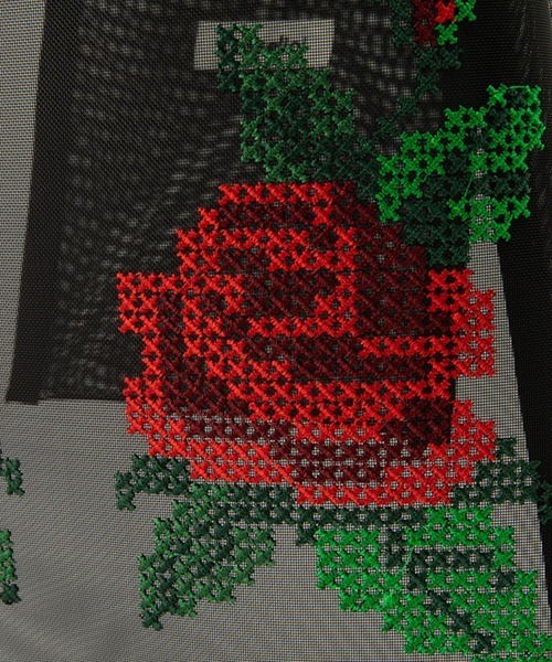 Casselini（キャセリーニ）の「Casselini(キャセリーニ)クロスステッチ風トート（トートバッグ・レディース・ブラウン/サックスブルー/ブラック・FREE）」の16枚目の写真