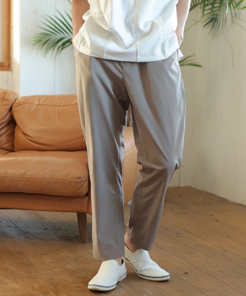 UNION STATION（ユニオンステーション）の「【セットアップ対応】【AIR LIGHT -Active version-】イージーパンツ（スラックス・メンズ・グリーン/トップグレー/グレイッシュベージュ/ブラック・S/M/L）」の4枚目の写真