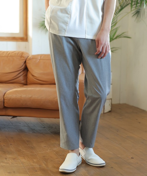 UNION STATION（ユニオンステーション）の「【セットアップ対応】【AIR LIGHT -Active version-】イージーパンツ（スラックス・メンズ・グリーン/トップグレー/グレイッシュベージュ/ブラック・S/M/L）」の7枚目の写真