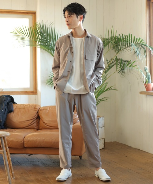 UNION STATION（ユニオンステーション）の「【セットアップ対応】【AIR LIGHT -Active version-】イージーパンツ（スラックス・メンズ・グリーン/トップグレー/グレイッシュベージュ/ブラック・S/M/L）」の10枚目の写真