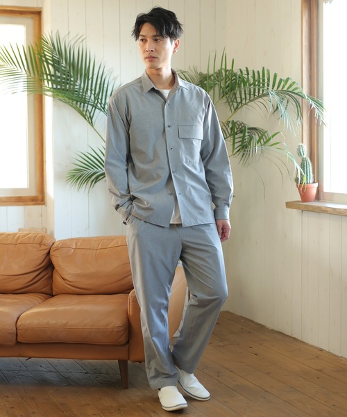 UNION STATION（ユニオンステーション）の「【セットアップ対応】【AIR LIGHT -Active version-】イージーパンツ（スラックス・メンズ・グリーン/トップグレー/グレイッシュベージュ/ブラック・S/M/L）」の5枚目の写真