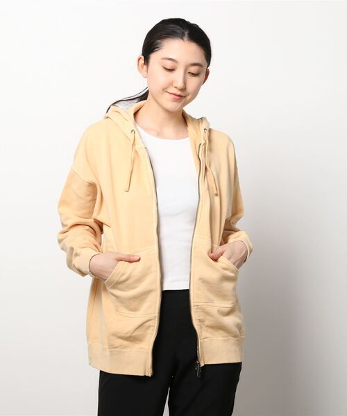 BILLABONG(ビラボン)の「【直営店限定】BILLABONG レディース LONG ZIP HOODED スウェットジャケット 【2022年春夏モデル】/ビラボンジップアップパーカー(パーカー・レディース・ブラック/オフホワイト/イエロー/ブルー・MEDIUM/LARGE)」の4枚目の写真