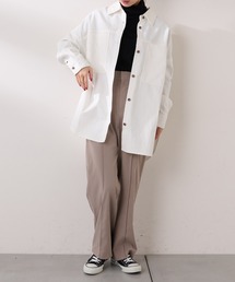 今期コラージュ キュアノス シアーデニムシャツ COLLAGE GALLARDAGALANTE シアーデニムシャツ COLLAGE