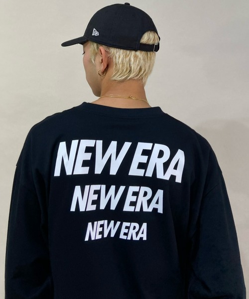 NEW ERA(ニューエラ)の「NEW WRA/ニューエラ ビッグシルエット バックプリントロンT 13061516/13061517(Tシャツ/カットソー・メンズ・ブラック/ホワイト・XL/M/L)」の6枚目の写真