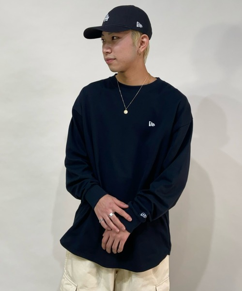 NEW ERA(ニューエラ)の「NEW WRA/ニューエラ ビッグシルエット バックプリントロンT 13061516/13061517(Tシャツ/カットソー・メンズ・ブラック/ホワイト・XL/M/L)」の4枚目の写真