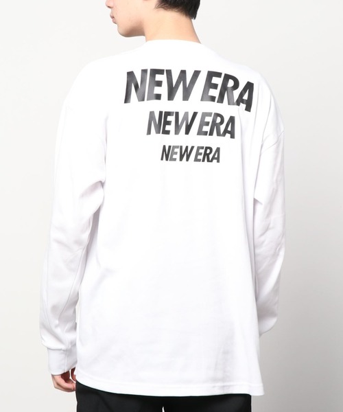 NEW ERA(ニューエラ)の「NEW WRA/ニューエラ ビッグシルエット バックプリントロンT 13061516/13061517(Tシャツ/カットソー・メンズ・ブラック/ホワイト・XL/M/L)」の18枚目の写真