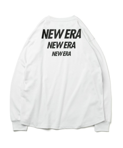 NEW ERA(ニューエラ)の「NEW WRA/ニューエラ ビッグシルエット バックプリントロンT 13061516/13061517(Tシャツ/カットソー・メンズ・ブラック/ホワイト・XL/M/L)」の9枚目の写真