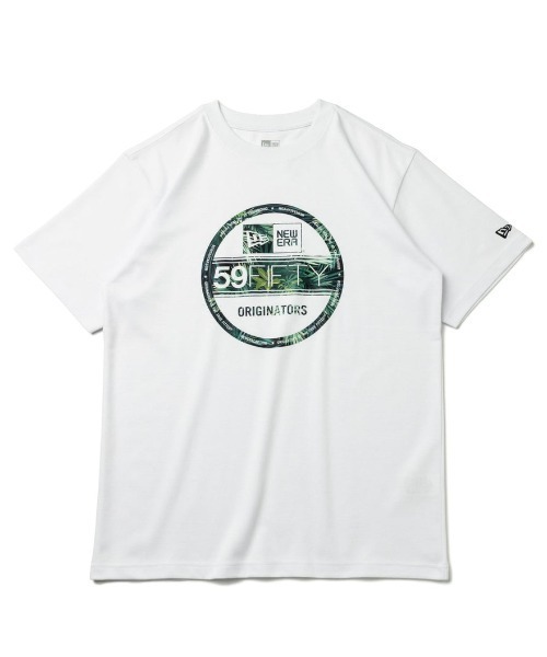 NEW ERA(ニューエラ)の「NEW ERA/ニューエラ ユーティリティ ボタニカル柄 ロゴプリントTシャツ 13061434/13061435(Tシャツ/カットソー・メンズ・ブラック/ホワイト・M/XL/L)」の1枚目の写真