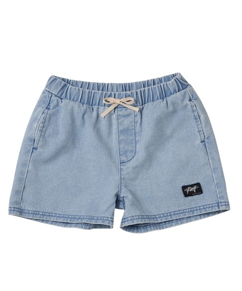 ROXY（ロキシー）の「MINI GRAVEL/ロキシーキッズショートパンツ（デニムパンツ・キッズ・インディゴブルー/ブルー・100/110/120/130/140/150）」の2枚目の写真