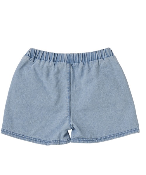 ROXY（ロキシー）の「MINI GRAVEL/ロキシーキッズショートパンツ（デニムパンツ・キッズ・インディゴブルー/ブルー・100/110/120/130/140/150）」の4枚目の写真