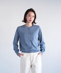 OWLEYE by domingo | [ OWLEYE by domingo / アウルアイ ] コットンニット クルーネックカーディガン(カーディガン/ボレロ)