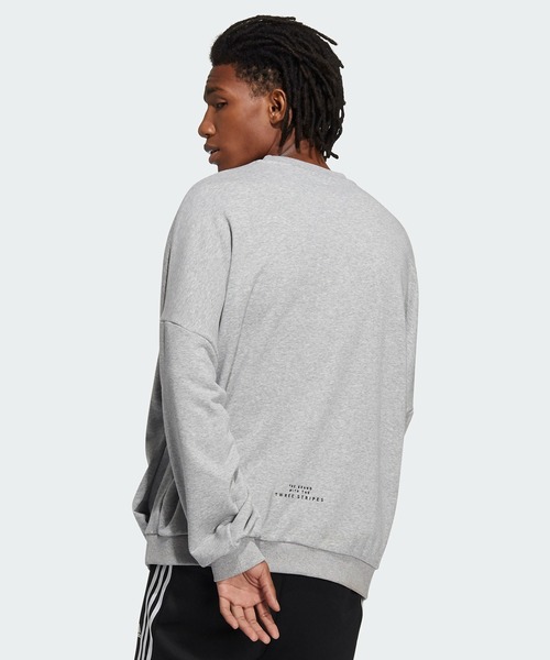 adidas（アディダス）の「シティ スウェット トップ  / アディダス（スウェット・メンズ・ブラック/ヘザーグレー/ダークブルー・MEDIUM/LARGE/X-LARGE/XX-LARGE/SMALL/XXX-LARGE）」の5枚目の写真