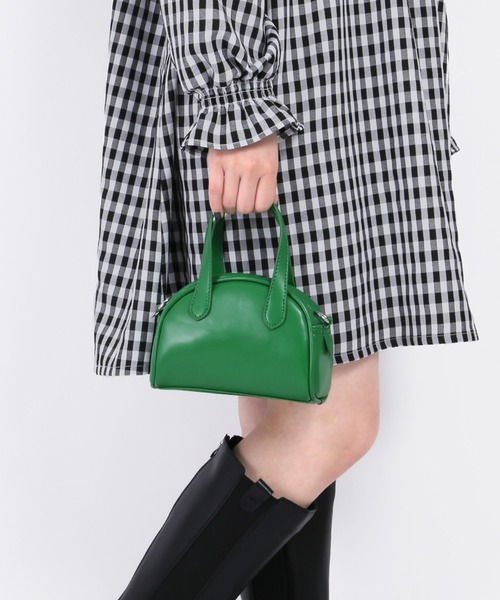 WC（ダブル シー）の「ラウンドミニショルダー（ショルダーバッグ・レディース・ブラック/グリーン・FREE）」の17枚目の写真