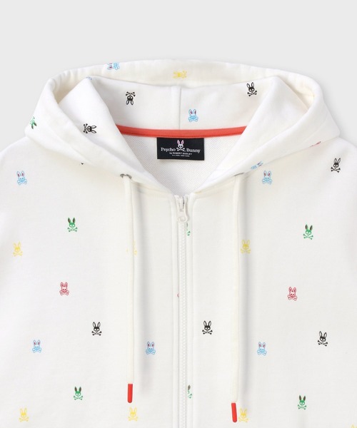 Psycho Bunny（サイコバニー）の「カラフルロゴパターン ジップ
