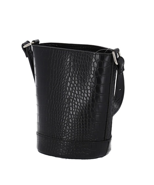 Settimissimo（セッティミッシモ）の「クロコ型押バケツバッグ（ショルダーバッグ・レディース・アイボリー/ブラック・FREE）」の5枚目の写真