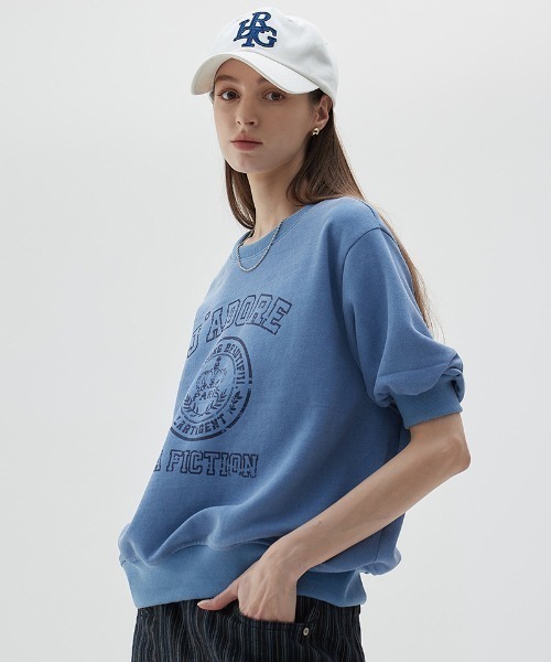 A'GEM/9×.kom『LARTIGENT/ラーティゼン』LYPARISSWEATSHIRT/ハーフスリーブスウェットシャツ半袖トレーナー