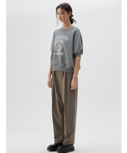 A'GEM/9×.kom『LARTIGENT/ラーティゼン』LYPARISSWEATSHIRT/ハーフスリーブスウェットシャツ半袖トレーナー