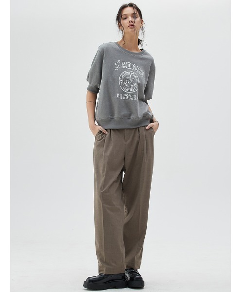 A'GEM/9×.kom『LARTIGENT/ラーティゼン』LYPARISSWEATSHIRT/ハーフスリーブスウェットシャツ半袖トレーナー
