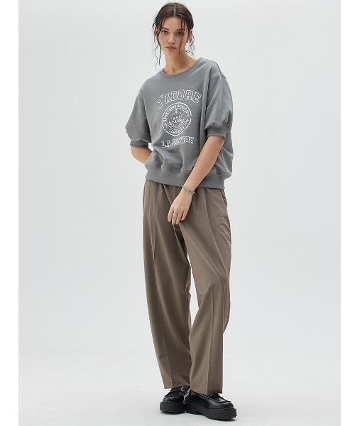 A'GEM/9×.kom『LARTIGENT/ラーティゼン』LYPARISSWEATSHIRT/ハーフスリーブスウェットシャツ半袖トレーナー