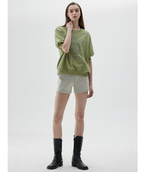 A'GEM/9×.kom『LARTIGENT/ラーティゼン』LYPARISSWEATSHIRT/ハーフスリーブスウェットシャツ半袖トレーナー