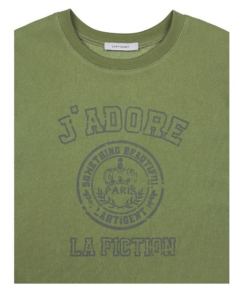 A'GEM/9×.kom『LARTIGENT/ラーティゼン』LYPARISSWEATSHIRT/ハーフスリーブスウェットシャツ半袖トレーナー
