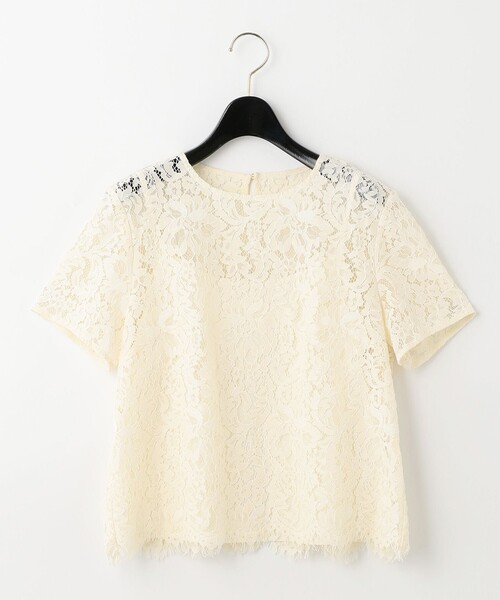 GRACE CONTINENTAL(グレースコンチネンタル)の「レースTeeトップ(Tシャツ/カットソー)」|キナリ