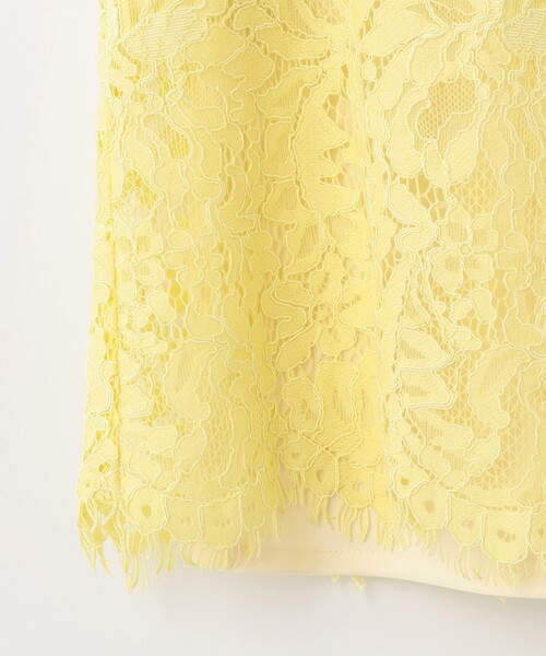 GRACE CONTINENTAL（グレースコンチネンタル）の「レースTeeトップ（Tシャツ/カットソー・レディース・キナリ/イエロー・36/38）」の6枚目の写真