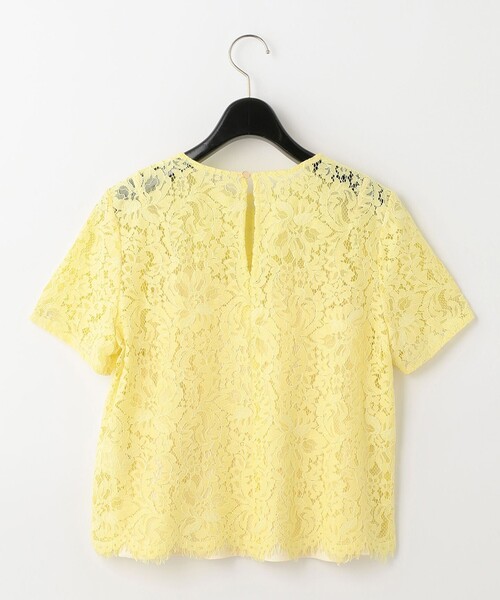 GRACE CONTINENTAL（グレースコンチネンタル）の「レースTeeトップ（Tシャツ/カットソー・レディース・キナリ/イエロー・36/38）」の7枚目の写真