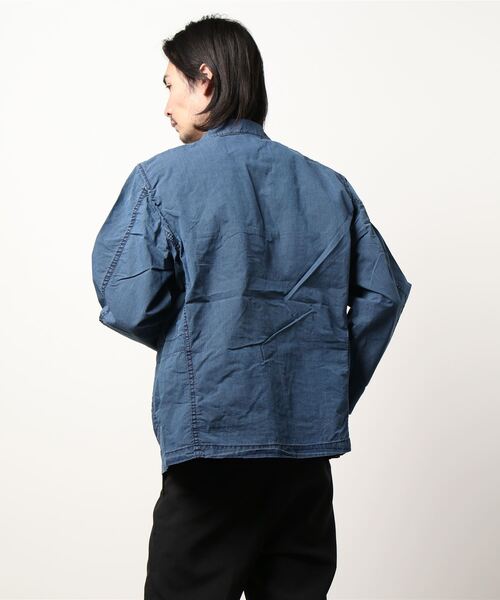 YANUK(ヤヌーク)の「パッカブルジャケット(テーラードジャケット・メンズ・ブルー・S/M/L)」の3枚目の写真