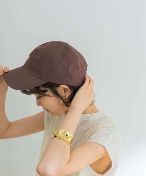 URBAN RESEARCH（アーバンリサーチ）の「コットンリネンキャップ（キャップ・レディース・ライトブルー/ベージュ/ホワイト/ピンク/ブラウン・-）」の3枚目の写真