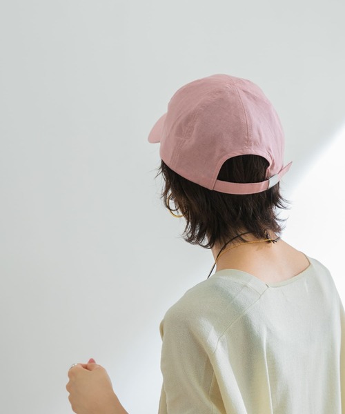 URBAN RESEARCH（アーバンリサーチ）の「コットンリネンキャップ（キャップ・レディース・ライトブルー/ベージュ/ホワイト/ピンク/ブラウン・-）」の10枚目の写真