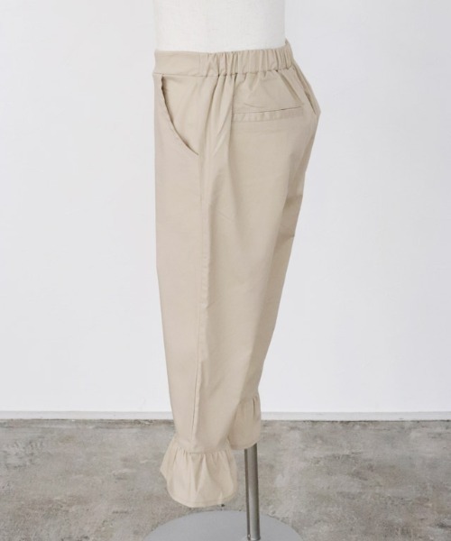 kidsヘムフレアカプリパンツ