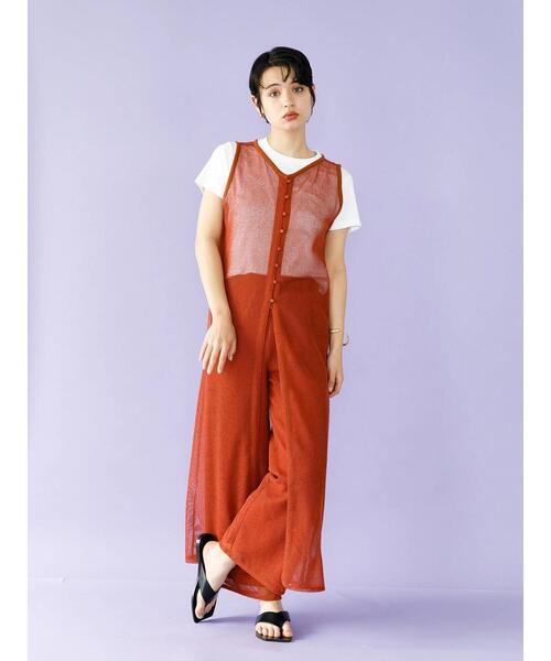 koe（コエ）の「前後2WAYメッシュノースリカーデワンピース＊（ワンピース・レディース・ブラック/ブラウン/オフホワイト・M）」の6枚目の写真