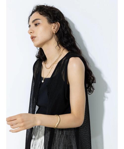 koe（コエ）の「前後2WAYメッシュノースリカーデワンピース＊（ワンピース・レディース・ブラック/ブラウン/オフホワイト・M）」の17枚目の写真